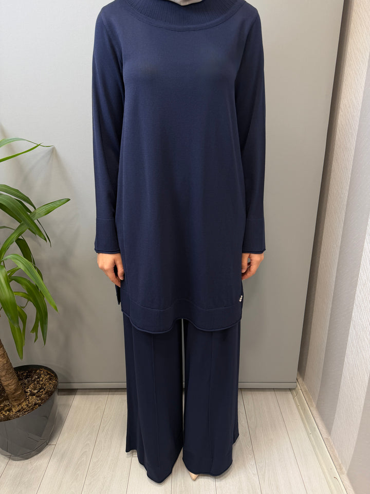 MissDalida Yuvarlak Yaka Basic Tunik Pantolon Takım - 3266009(3267005)