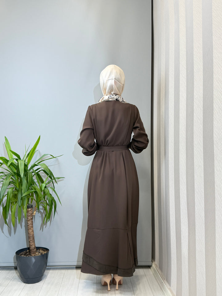 Misswhence Cupro İşlemeli Şifon Elbise 40813