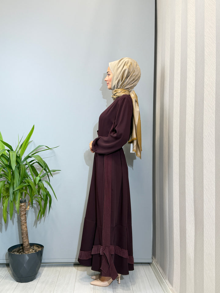 Misswhence Cupro İşlemeli Şifon Elbise 40813