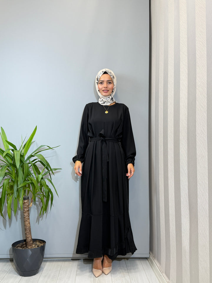 Misswhence Cupro İşlemeli Şifon Elbise 40813