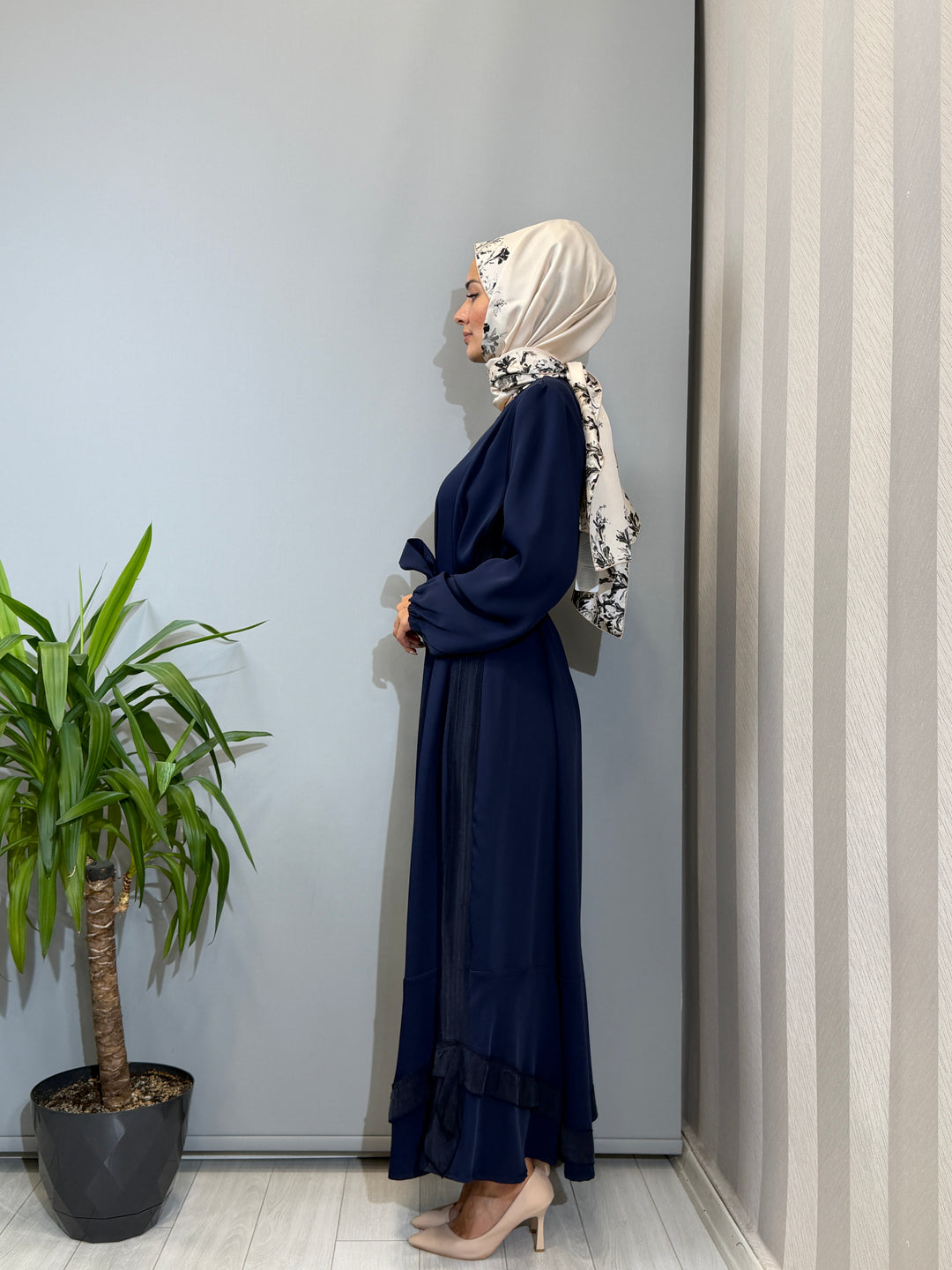 Misswhence Cupro İşlemeli Şifon Elbise 40813