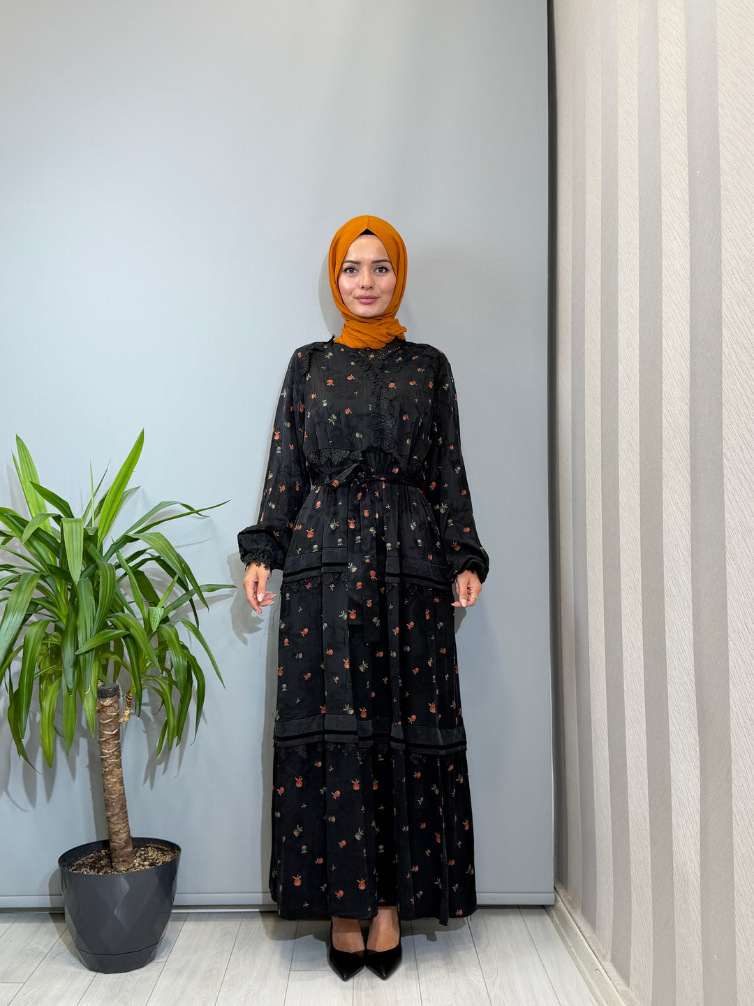 Misswhence Desenli Elbise 40830