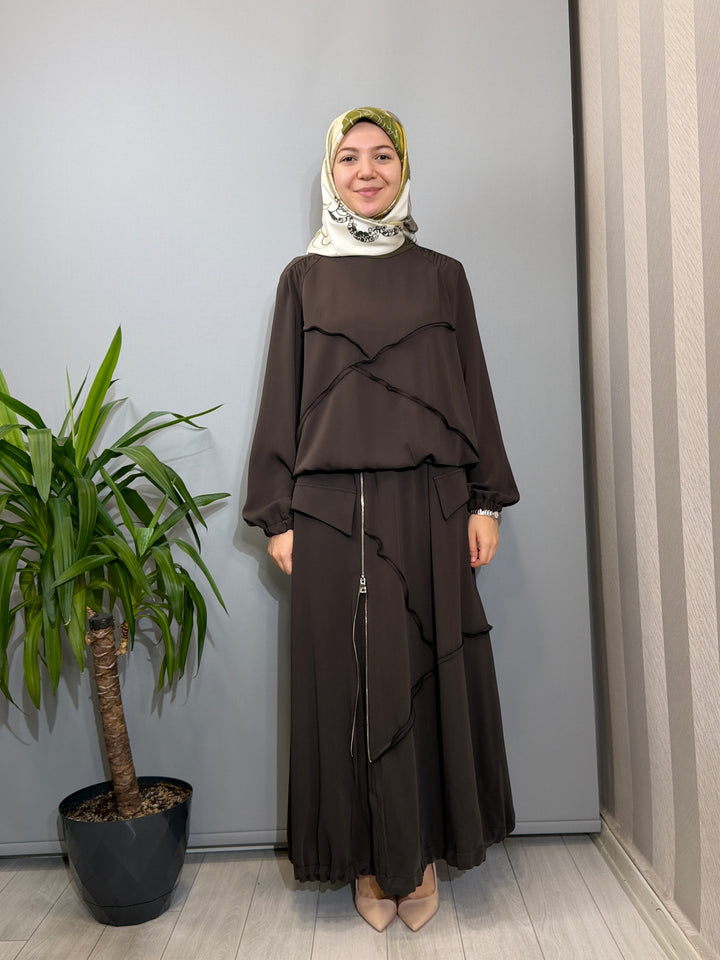 Misswhence Dikiş Detay Etekli Takım 40004
