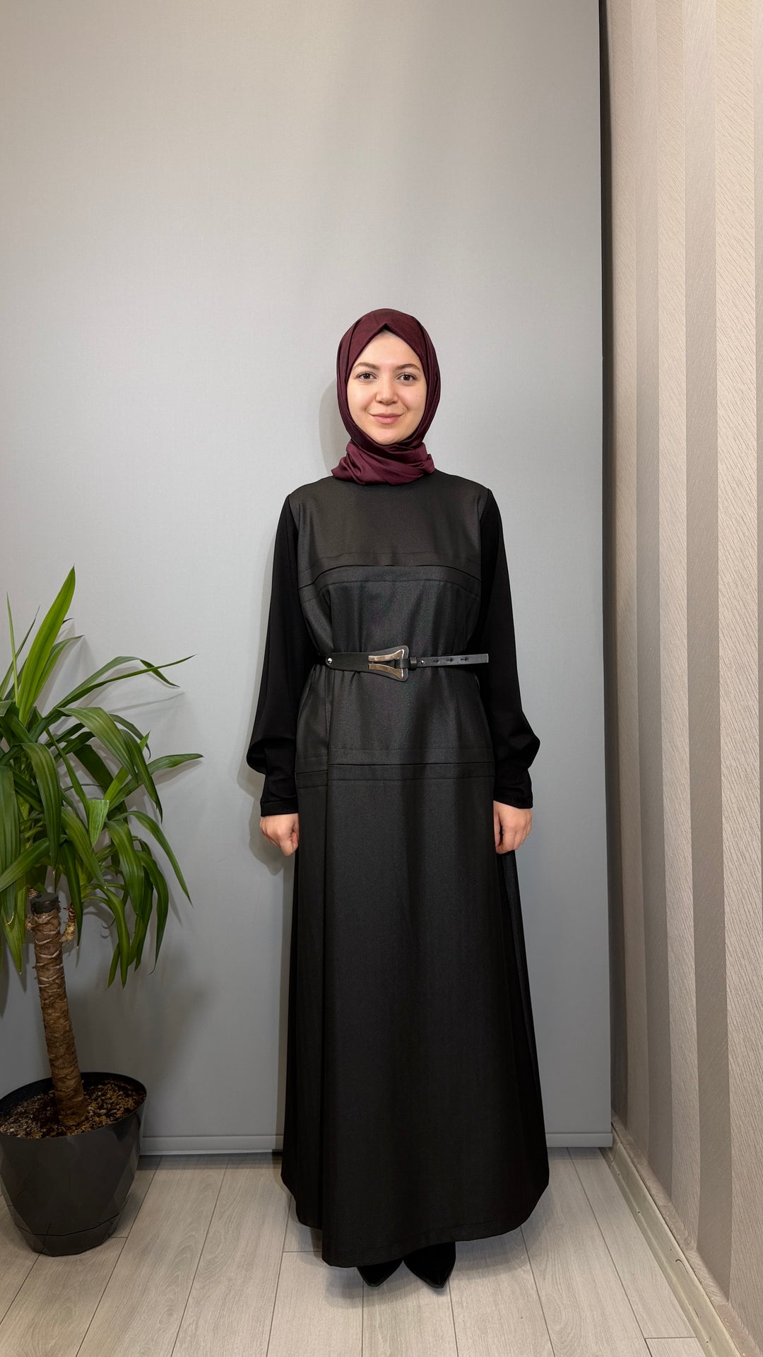 Misswhence Deri Görünümlü Elbise 40822