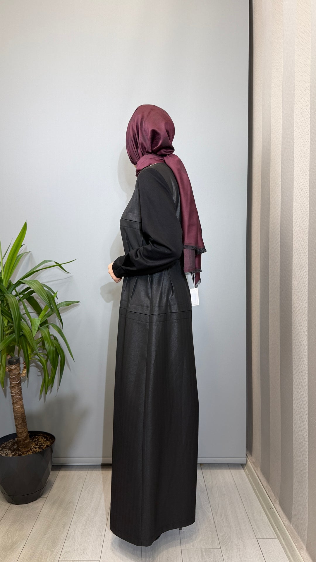Misswhence Deri Görünümlü Elbise 40822