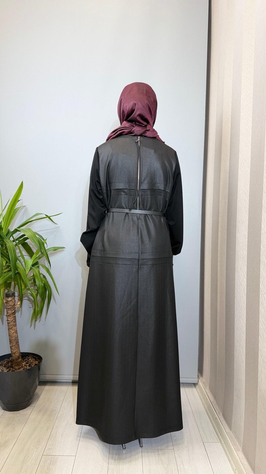 Misswhence Deri Görünümlü Elbise 40822