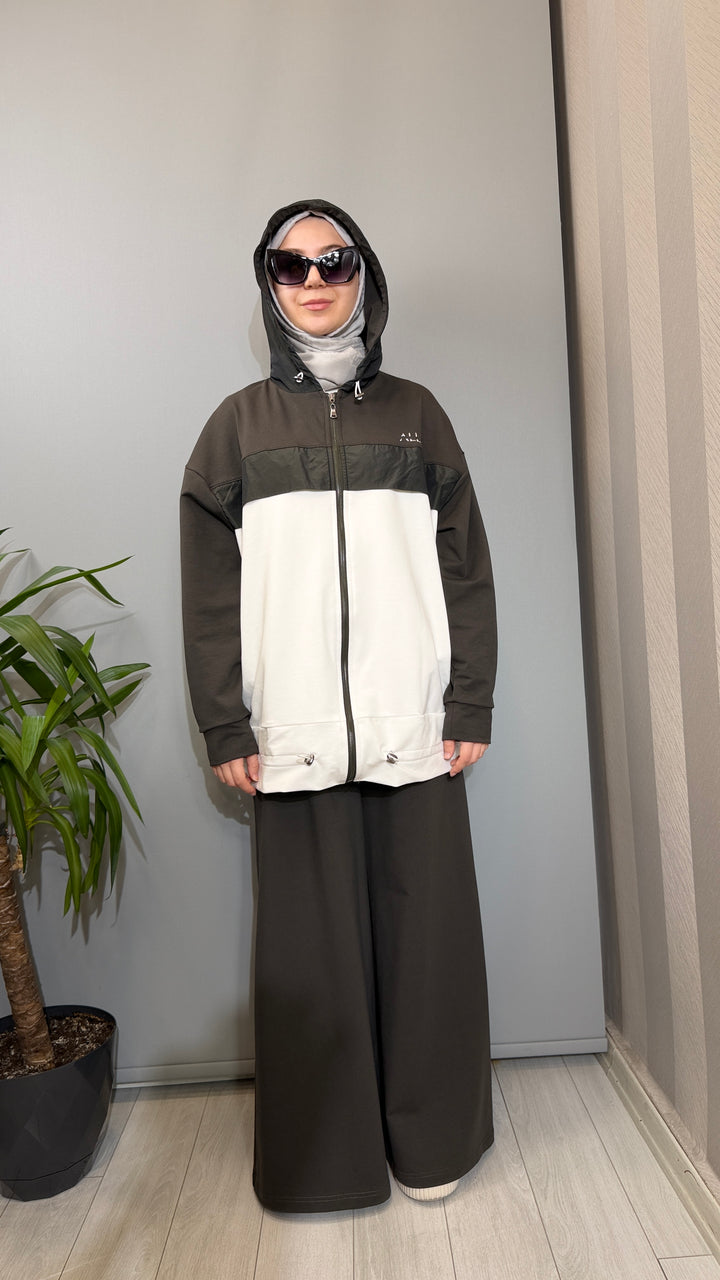 Almarwah Black Kap Pantolon Takım ALL-7002(ALL-9007)