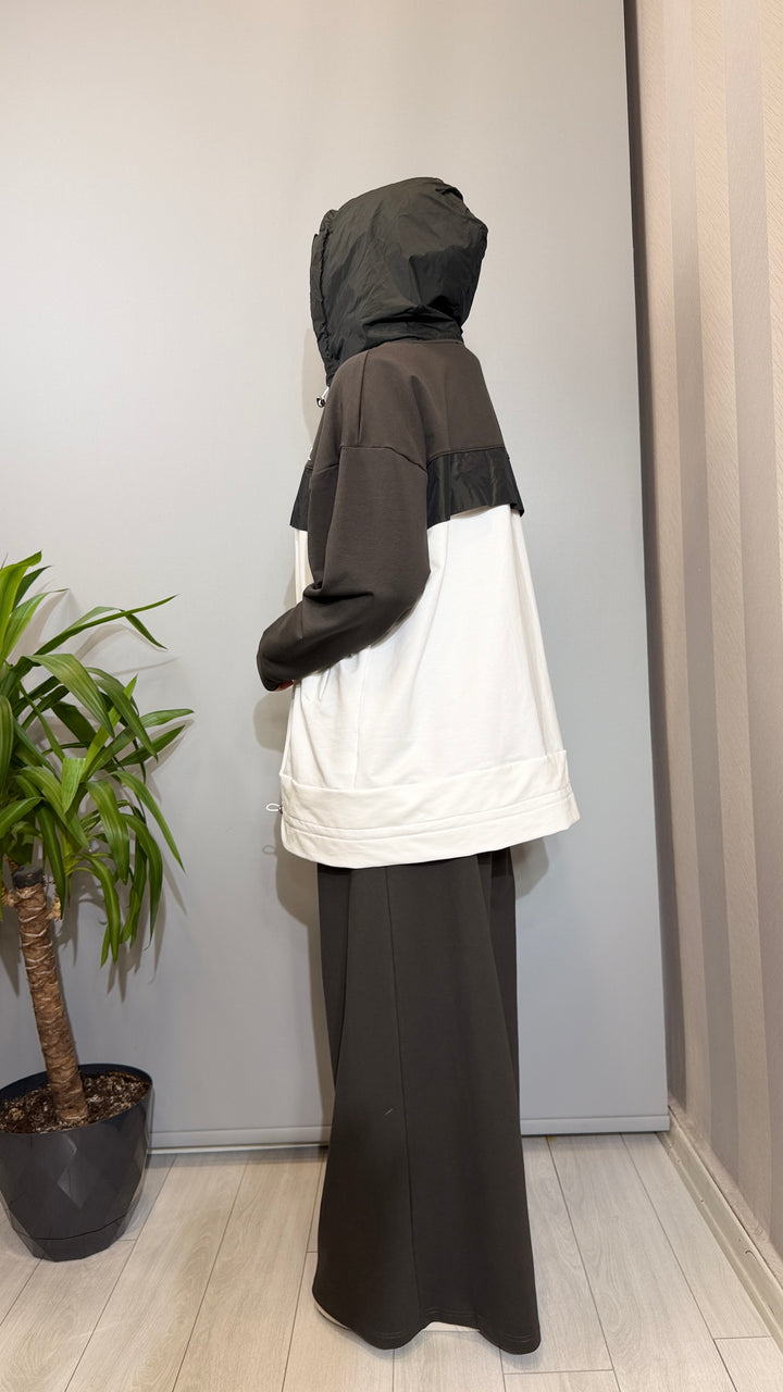 Almarwah Black Kap Pantolon Takım ALL-7002(ALL-9007)