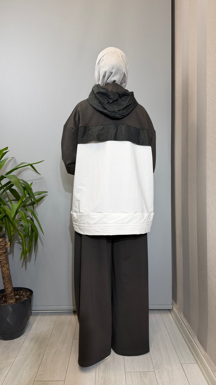 Almarwah Black Kap Pantolon Takım ALL-7002(ALL-9007)