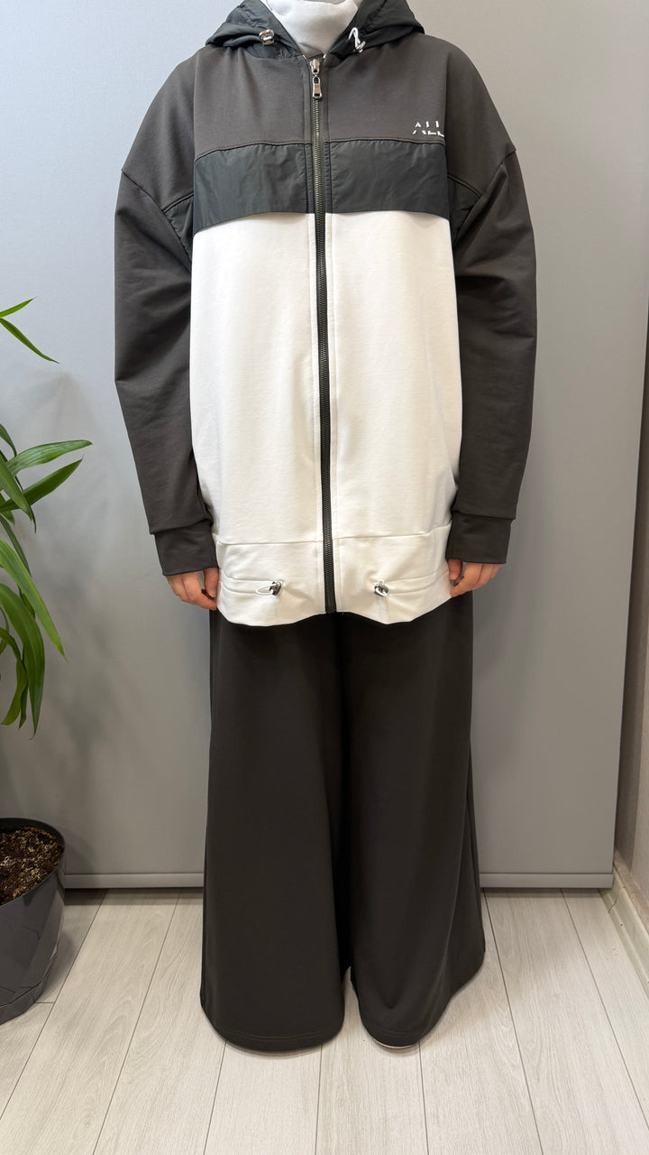 Almarwah Black Kap Pantolon Takım ALL-7002(ALL-9007)
