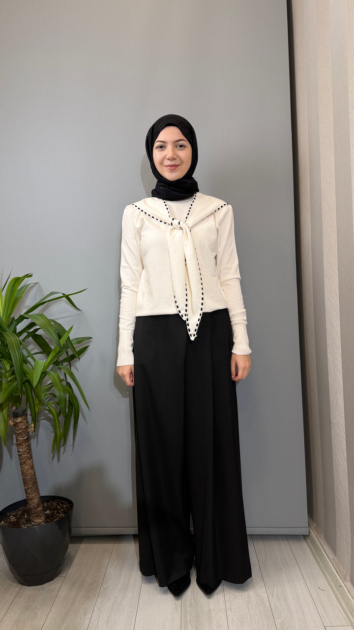 Clande Fular Görünümlü Kazak 2602-3078