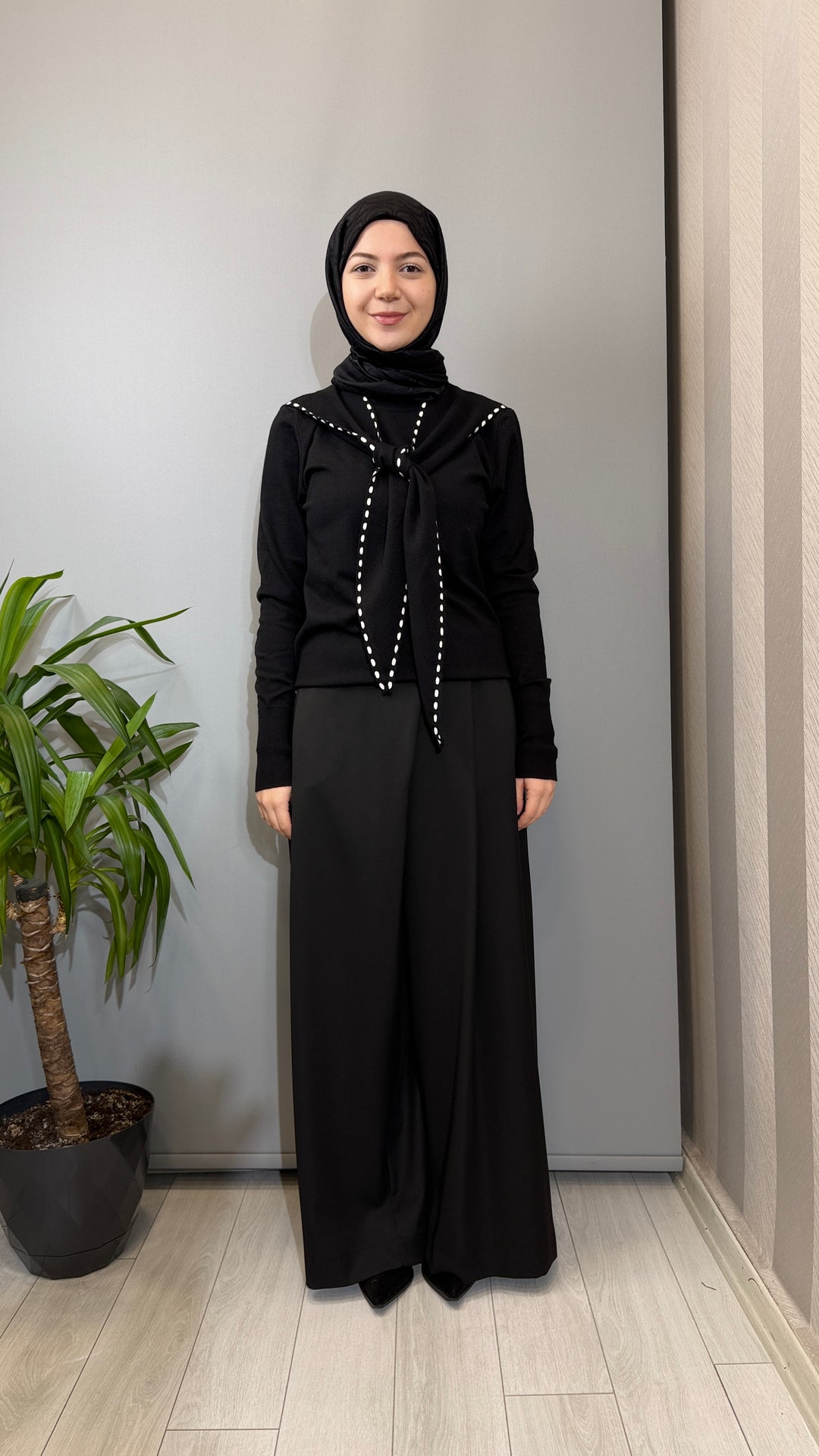 Clande Fular Görünümlü Kazak 2602-3078