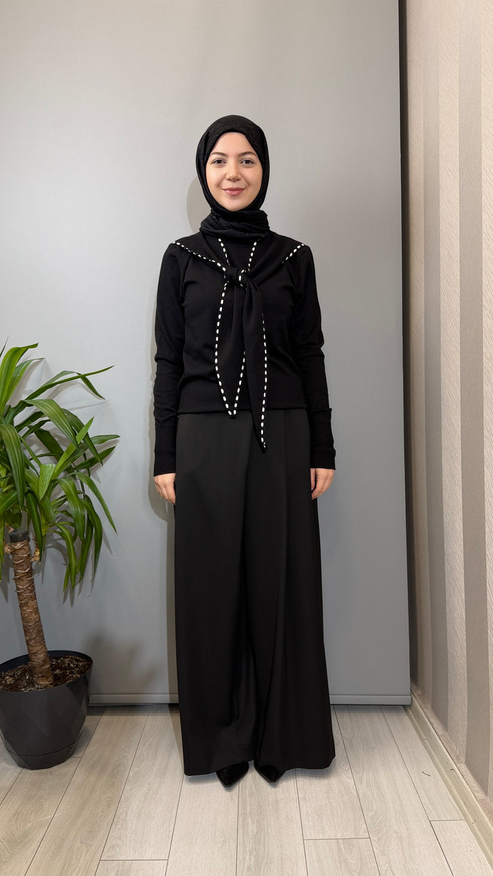Clande Fular Görünümlü Kazak 2602-3078