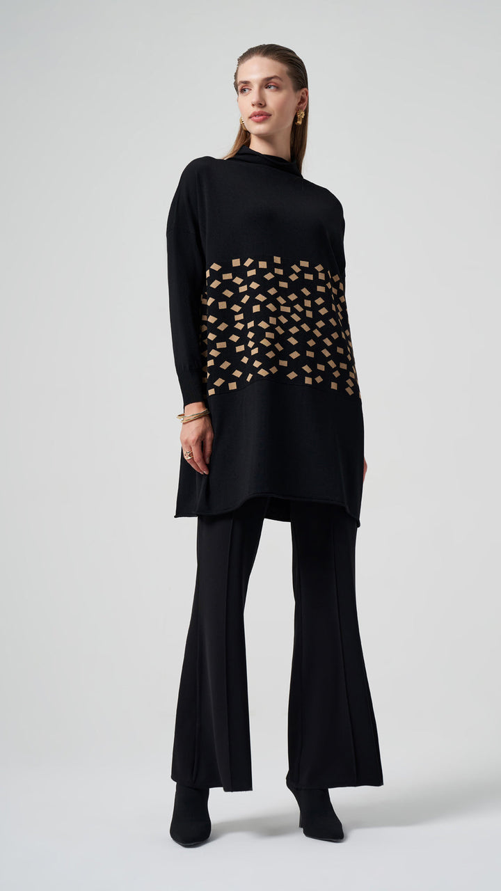 Misswhence Desenli Triko Tunik