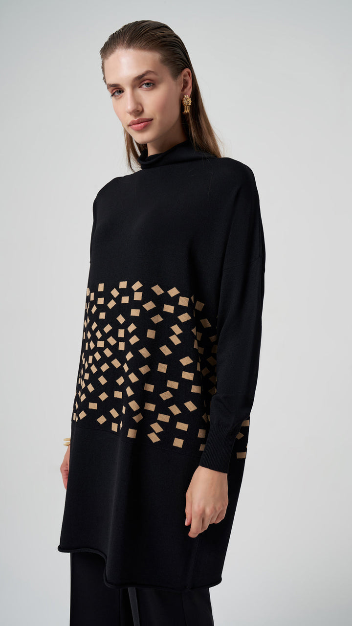 Misswhence Desenli Triko Tunik