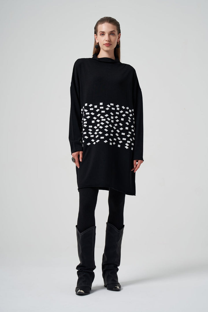 Misswhence Desenli Triko Tunik