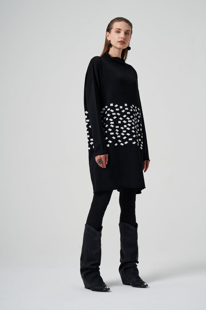 Misswhence Desenli Triko Tunik