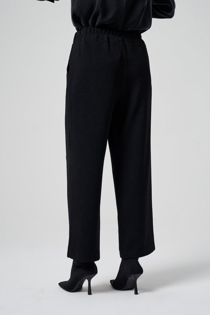 Misswhence Düğme Detaylı Pantolon 36102 - Siyah - Görsel 2 