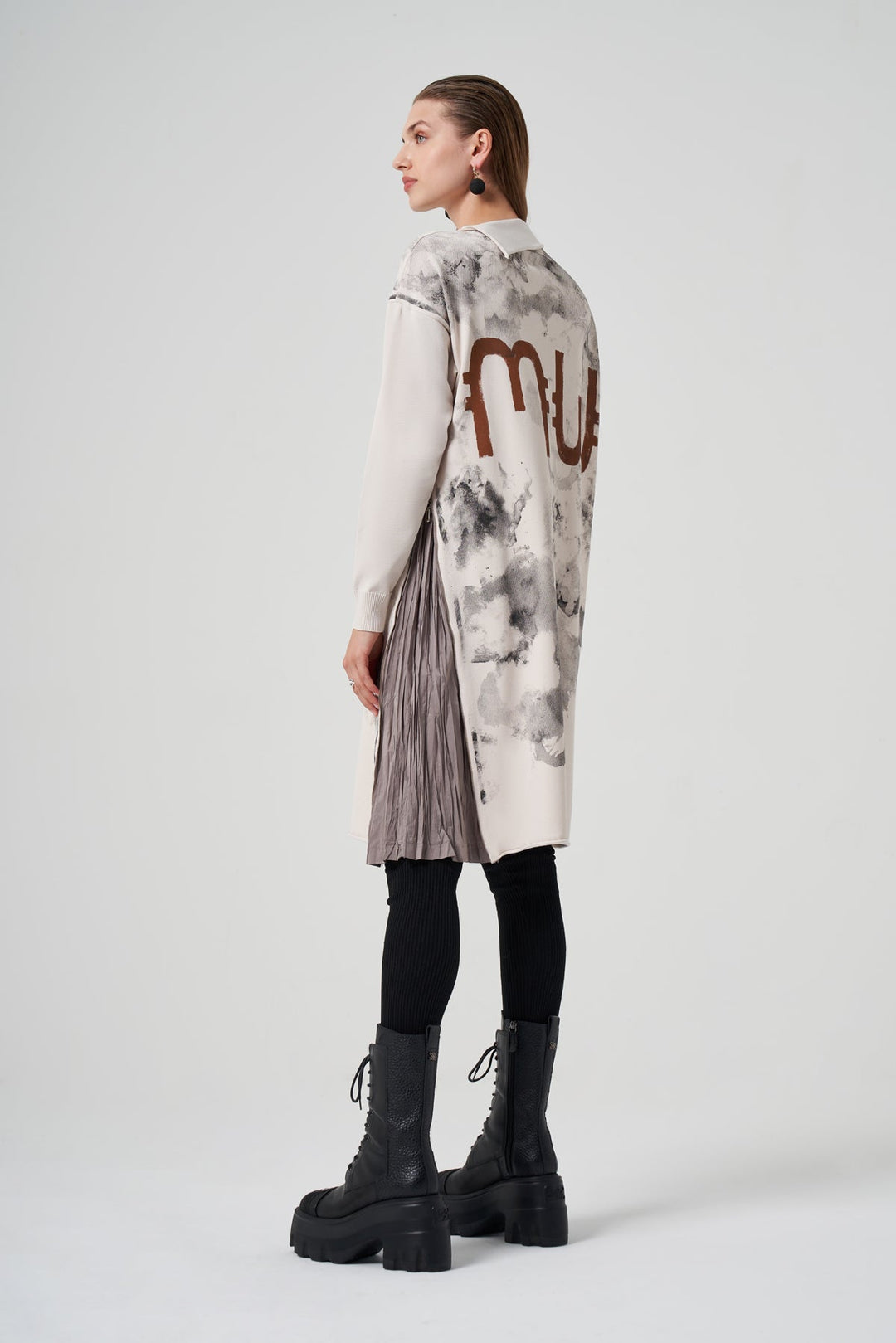 Misswhence Baskılı Triko Tunik 36021 - Görsel 16