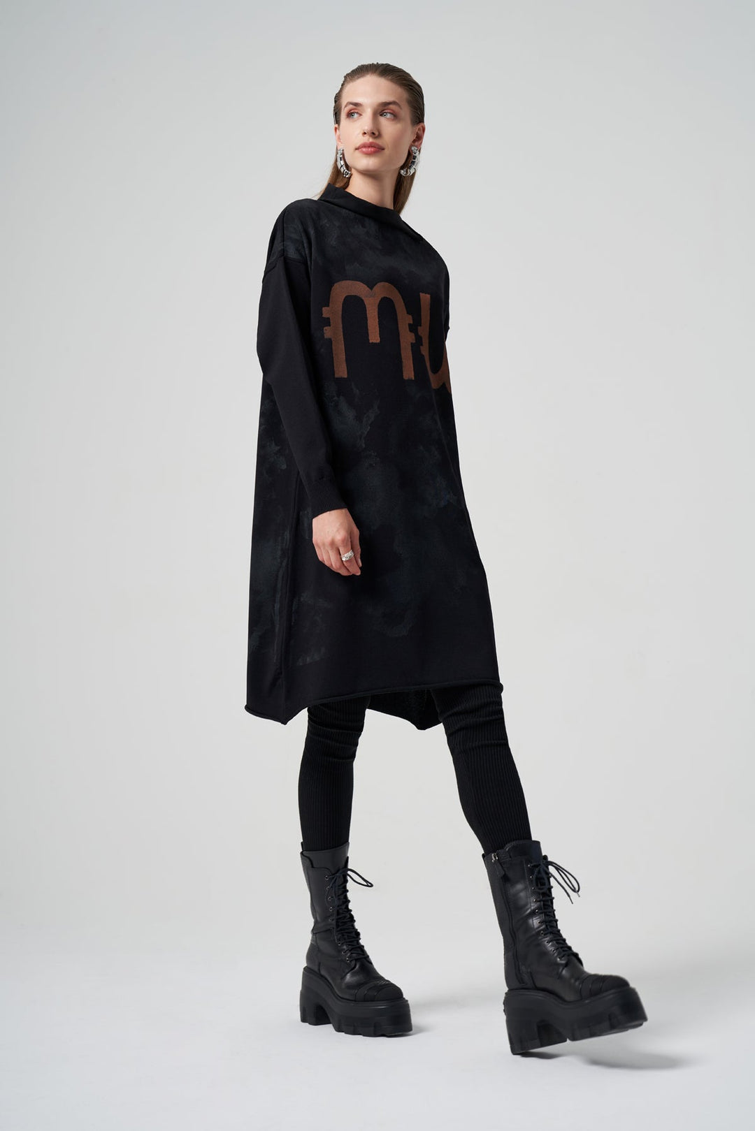 Misswhence Baskılı Triko Tunik 36021 - Görsel 21