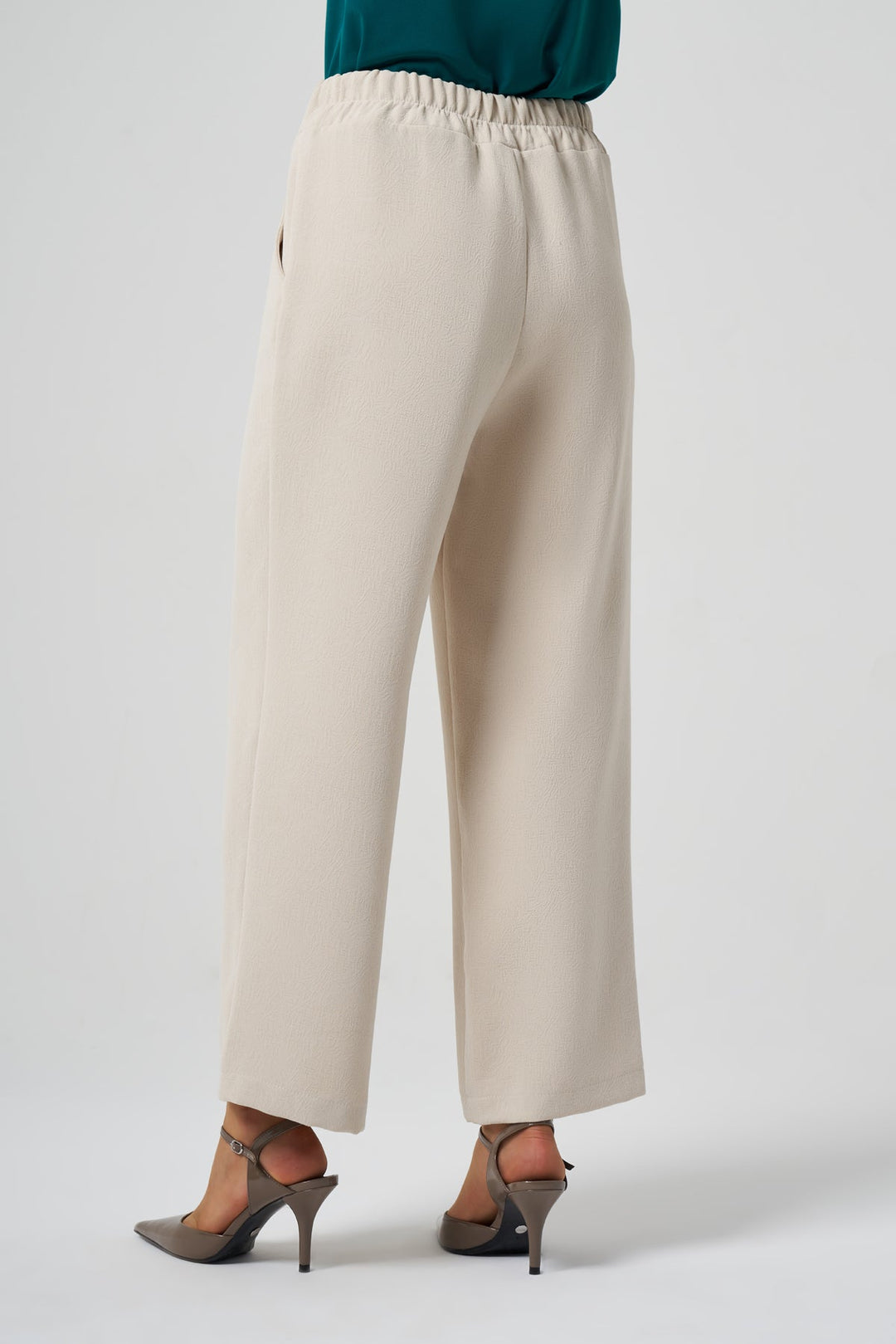 Misswhence Düğme Detaylı Pantolon 36102 - Taş - Görsel 2 