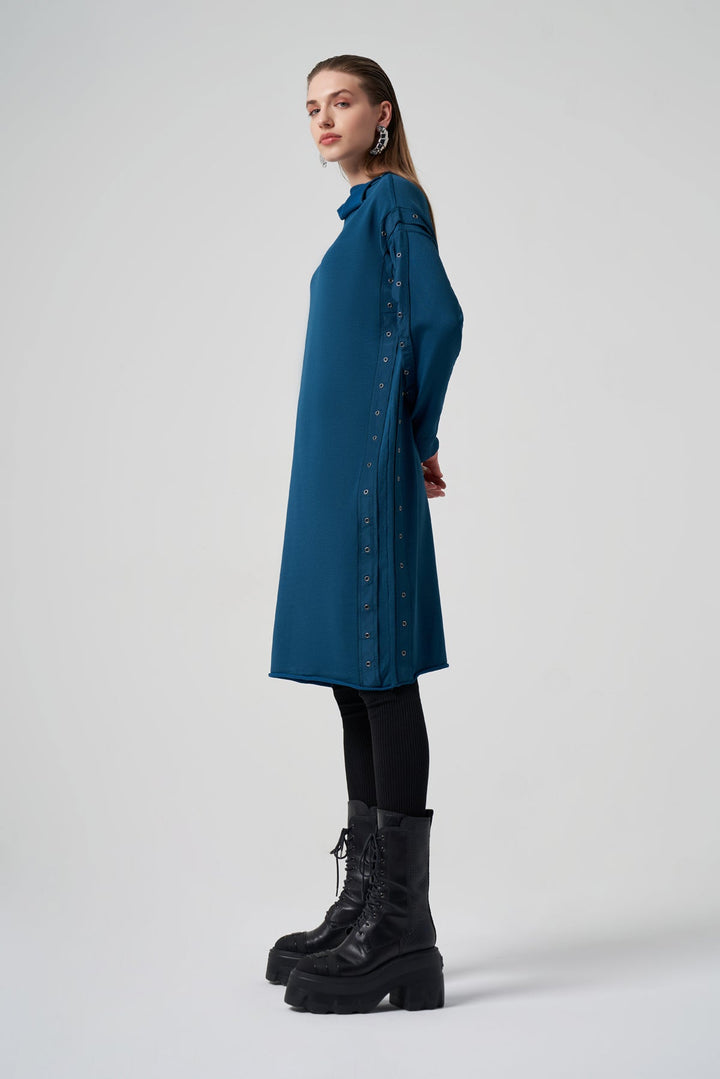 Misswhence Triko Tunik 34021 - Petrol Mavisi - Görsel 1 
