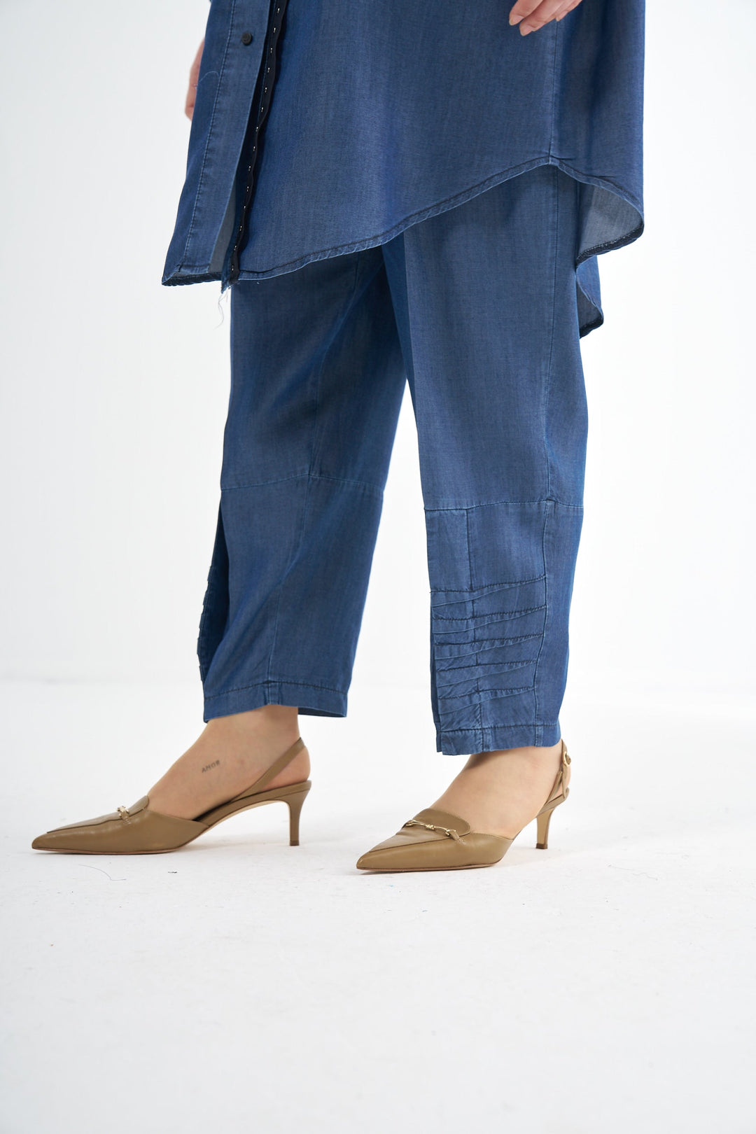 Misswhence Tencel Gömlek Pantolon Takım 37307 - Görsel 11