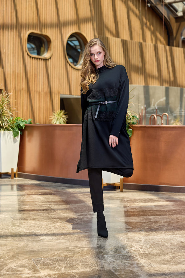 Misswhence Triko Dantel Detaylı Tunik 4