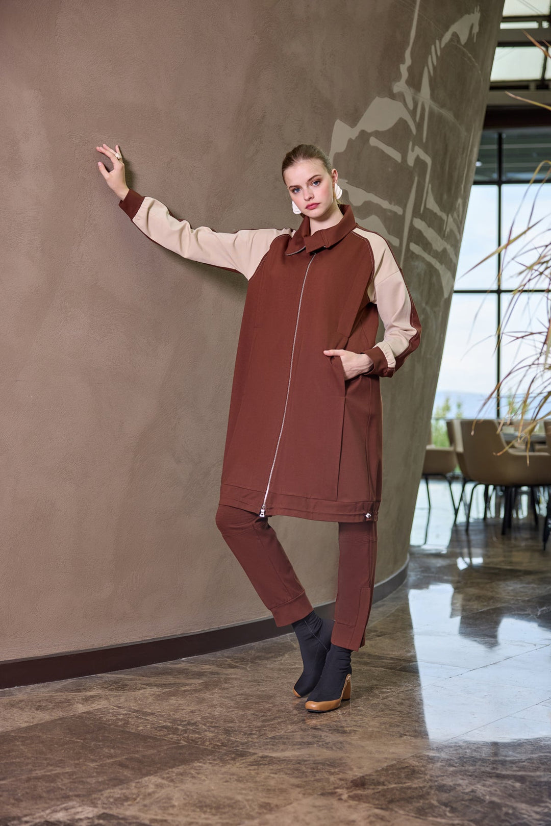 Misswhence Fermuar Detaylı Pantolon 38102 - Görsel 1