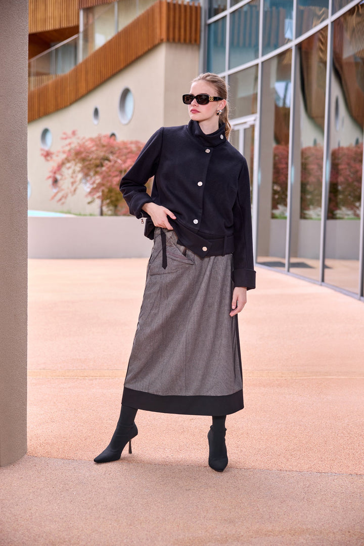 Misswhence Kaşe Ceket 40205 - Görsel 9