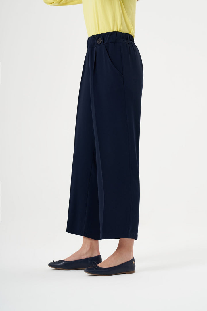 Misswhence Düğme Detaylı Pantolon 27116 - Lacivert - Görsel 4 
