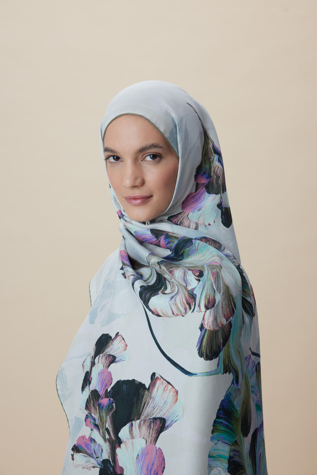 Maisa AKVA PAMUK İPEK ŞAL 70*190 CM - VİZON