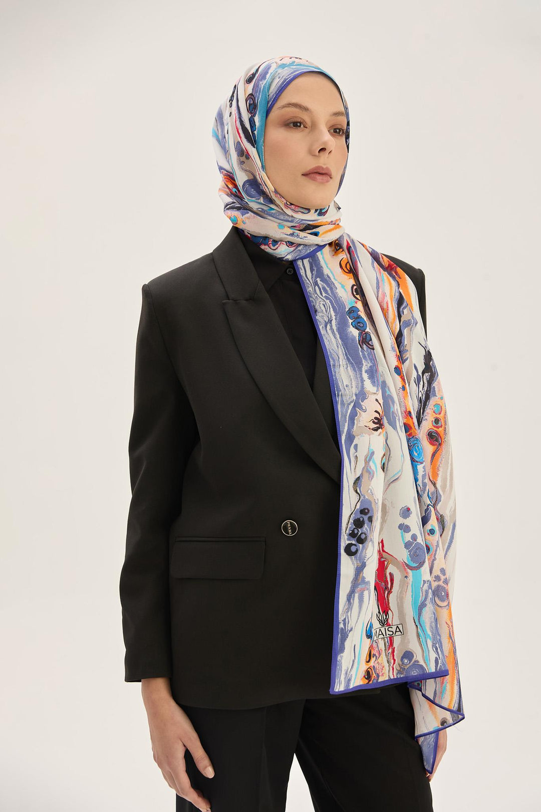 Maisa Alaz Floş Viskon Şal - Leylak