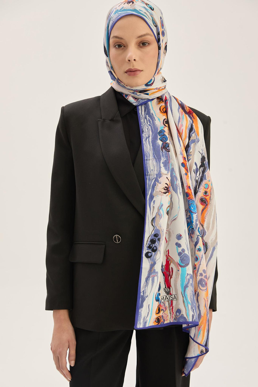 Maisa Alaz Floş Viskon Şal - Leylak