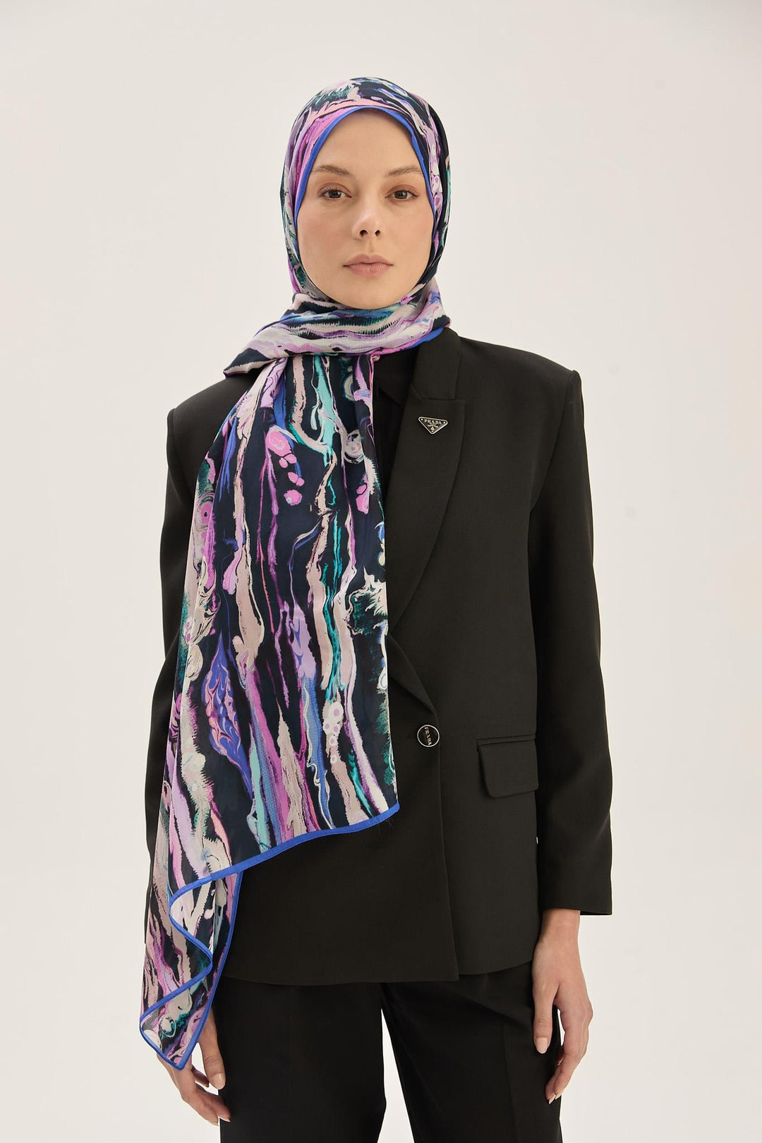 Maisa Alaz Floş Viskon Şal - Mor