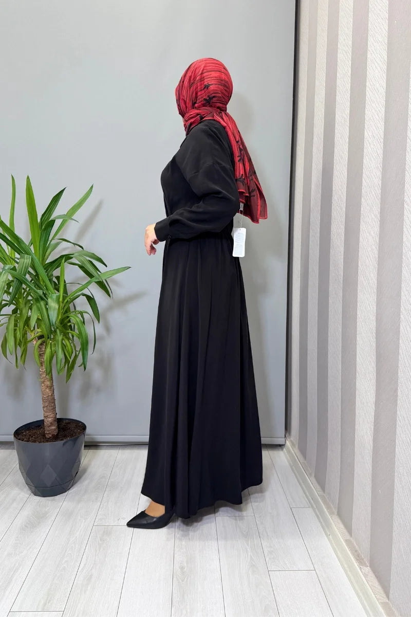 Almarwah Elbise 303876 - Siyah - Görsel 2 #renk_siyah