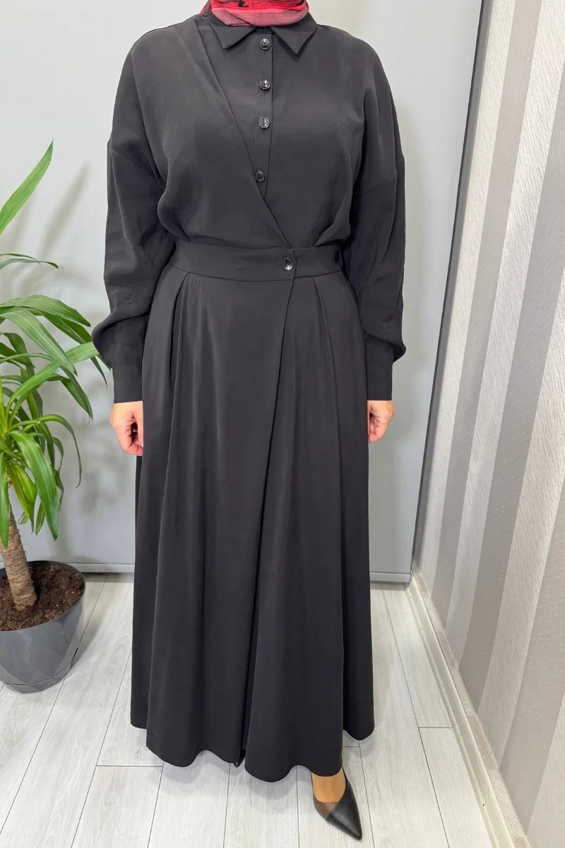 Almarwah Elbise 303876 - Siyah - Görsel 4 