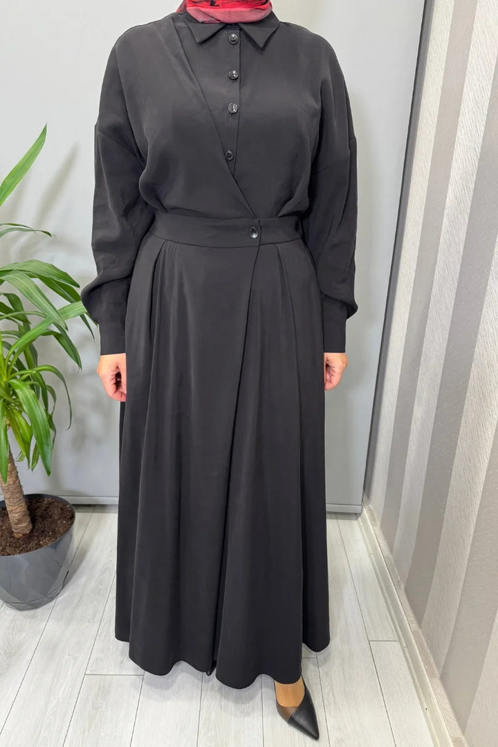 Almarwah Elbise 303876 - Siyah - Görsel 4 