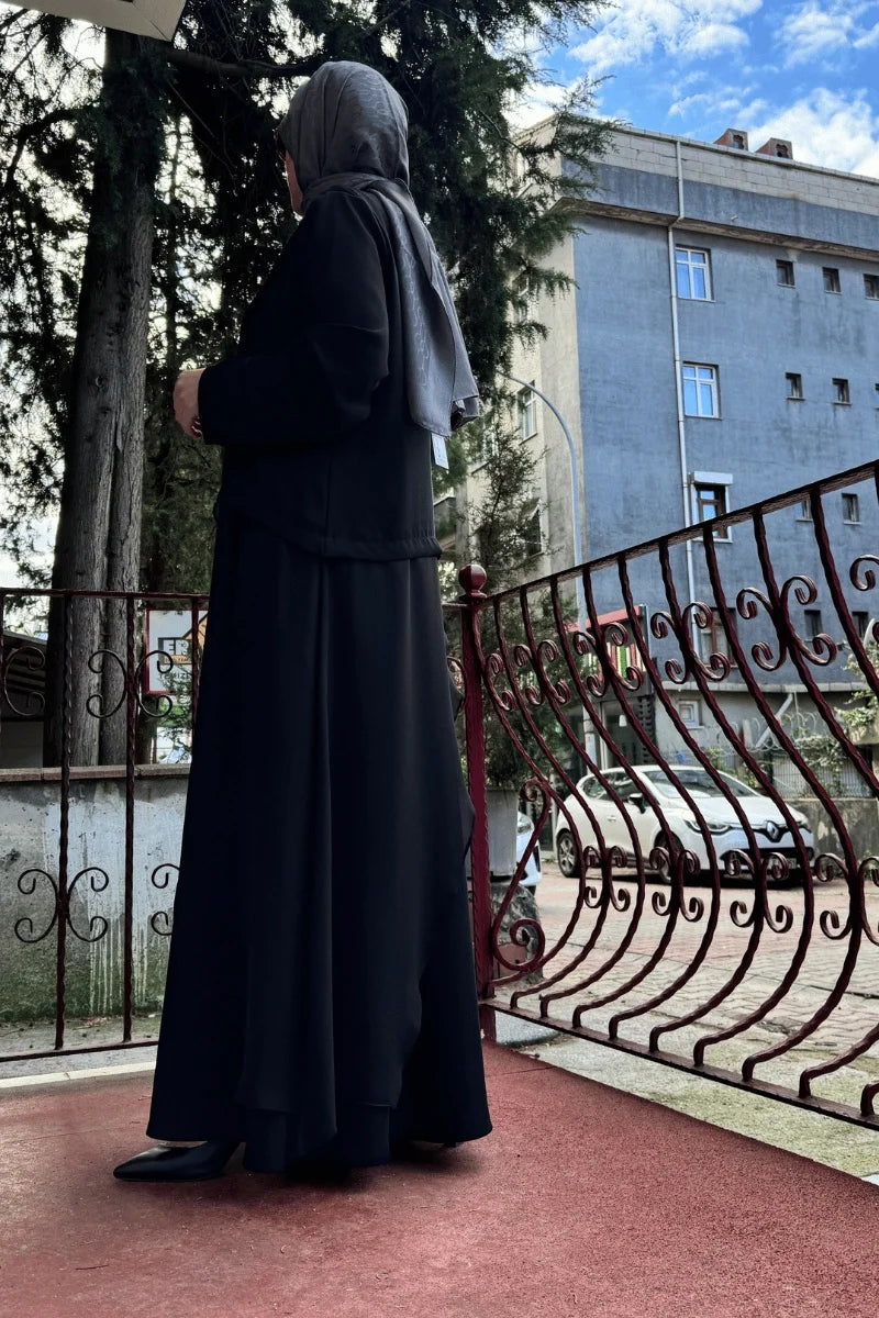 Almarwah Elbise 50646 - Siyah - Görsel 2 #renk_siyah