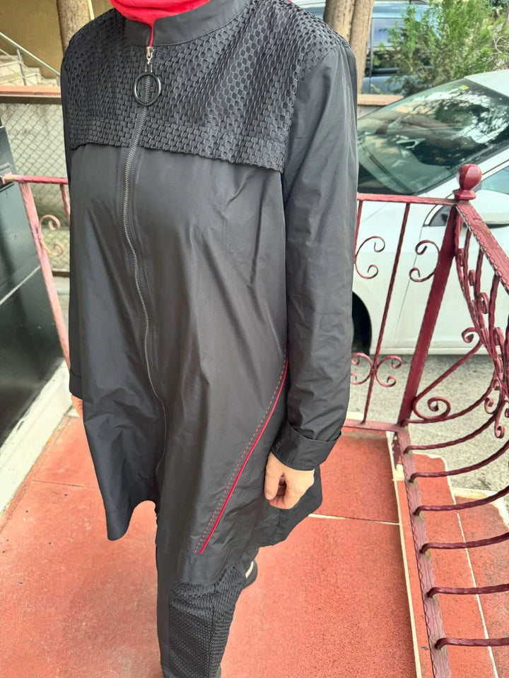 Almarwah File Detaylı Spor Takım 202642 - Siyah - Görsel 4 