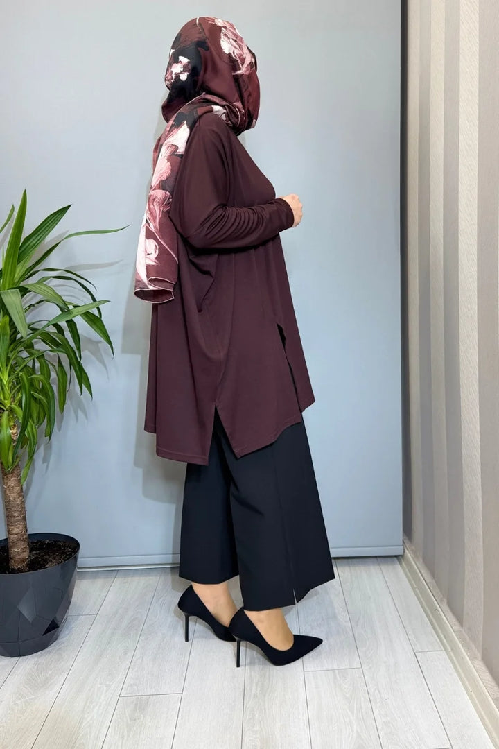 Almarwah Tunik 102227 - Bordo - Görsel 2 