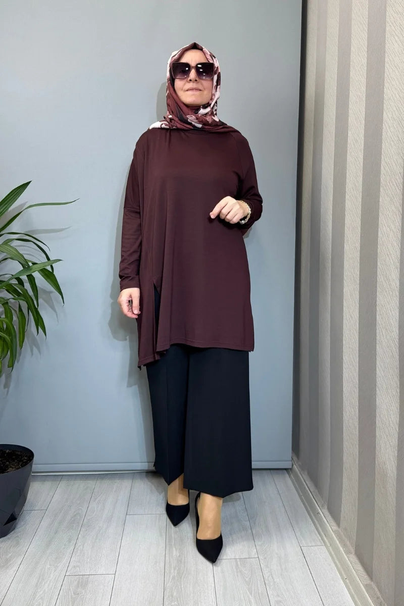 Almarwah Tunik 102227 - Bordo - Görsel 1 