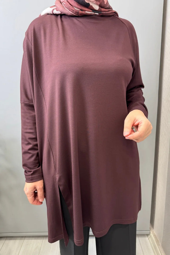 Almarwah Tunik 102227 - Bordo - Görsel 4 