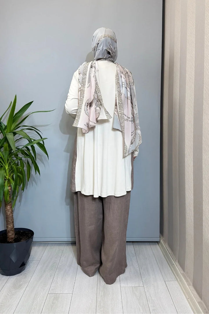 Almarwah Tunik 102260 - Ekru - Görsel 3 