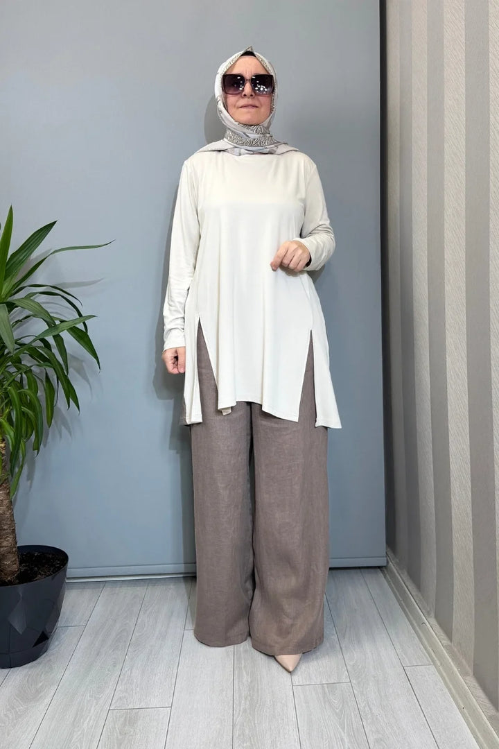 Almarwah Tunik 102260 - Ekru - Görsel 1 