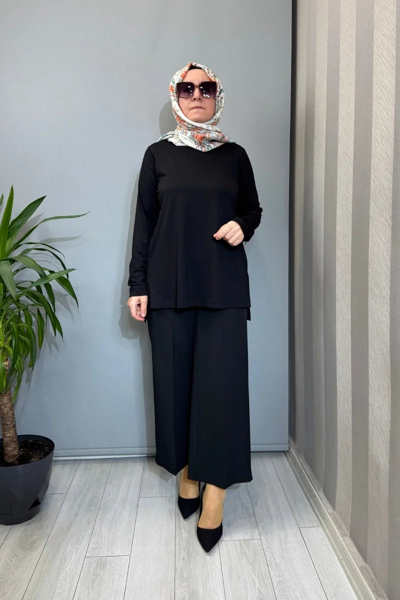 Almarwah Tunik 102225 - Siyah - Görsel 1 #renk_siyah