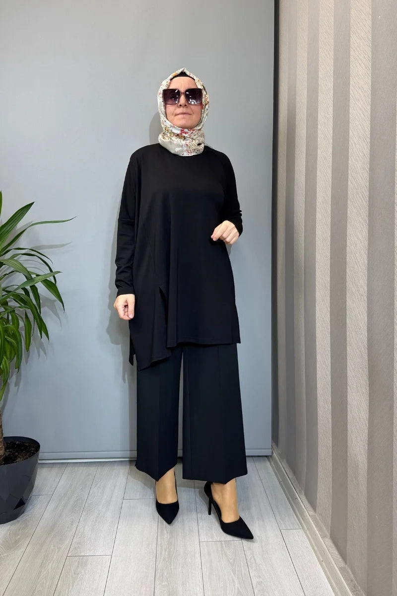 Almarwah Tunik 102227 - Siyah - Görsel 1 #renk_siyah