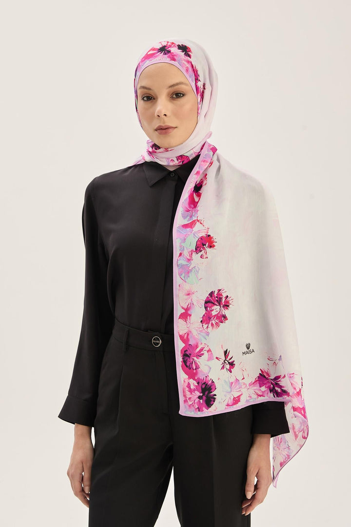 Maisa Arus Floş Viskon Şal - Pembe