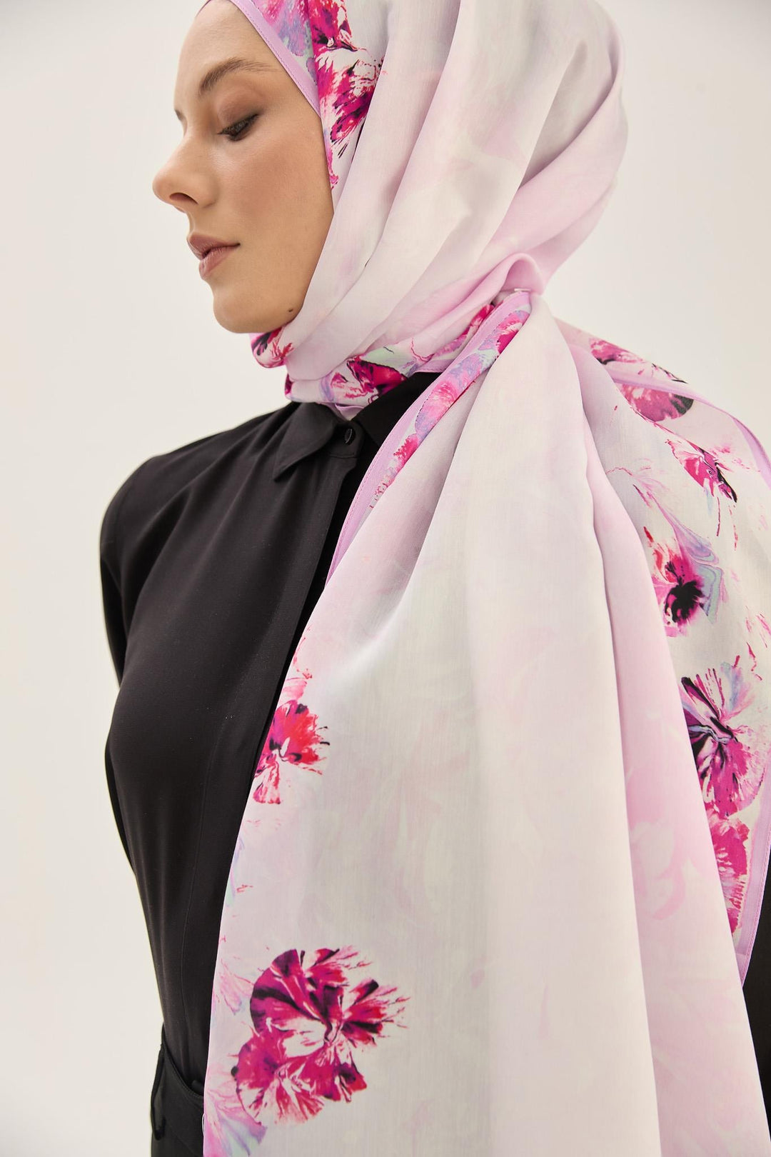 Maisa Arus Floş Viskon Şal - Pembe