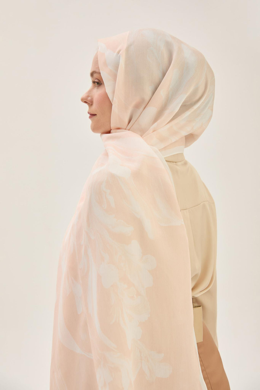 Maisa Arya Floş Viskon Şal - Somon